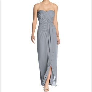 Dessy Collection Bridesmaid Dress Lila Platinum Size 2